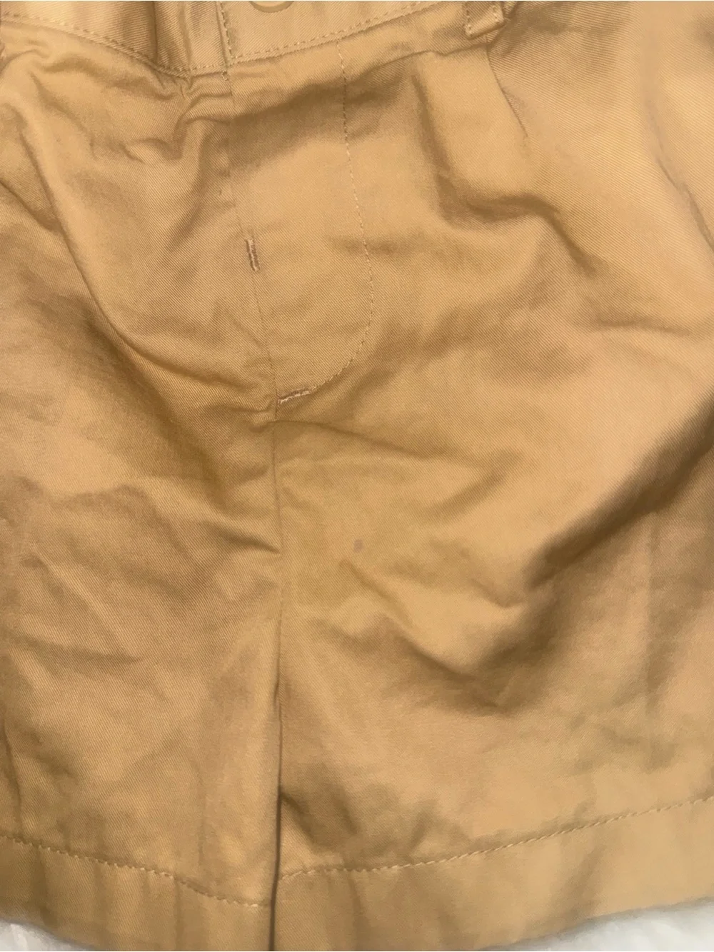 Burberry Tan and Black Elastic Waist Shorts Toddler size2y